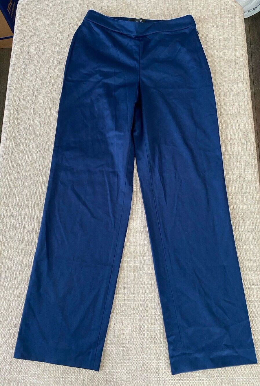 ST. JOHN Royal Blue Straight Leg Pants Women’s M see measurements